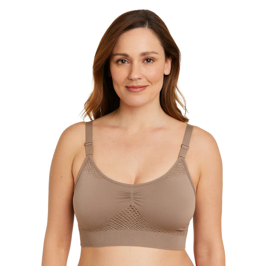 Breathable Seamless Nursing Bra.