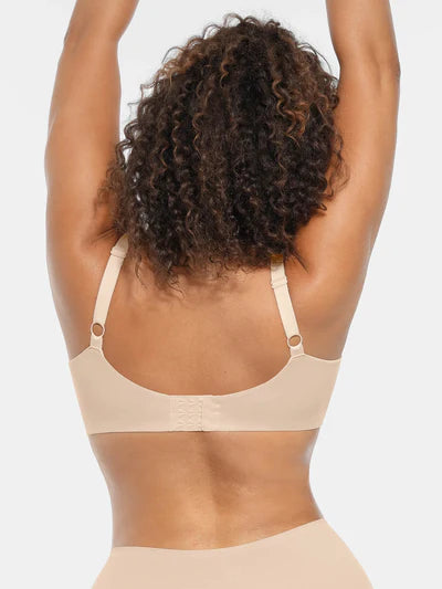 Adjustable Deep V-Neck Underwire Bra