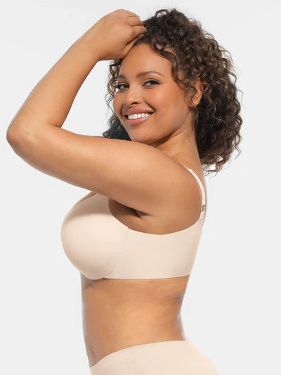 Adjustable Deep V-Neck Underwire Bra