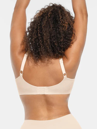 Adjustable Deep V-Neck Underwire Bra