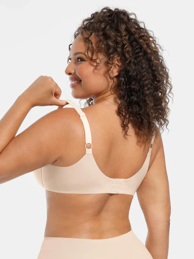Adjustable Deep V-Neck Underwire Bra
