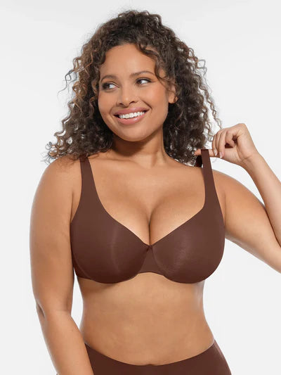 Adjustable Deep V-Neck Underwire Bra