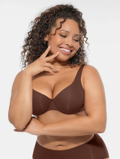 Adjustable Deep V-Neck Underwire Bra
