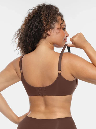 Adjustable Deep V-Neck Underwire Bra