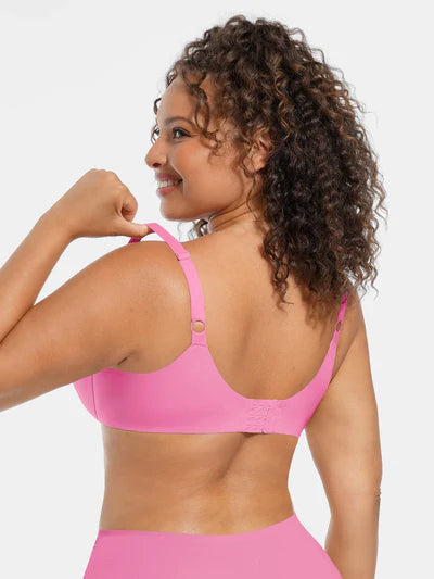 Adjustable Deep V-Neck Underwire Bra