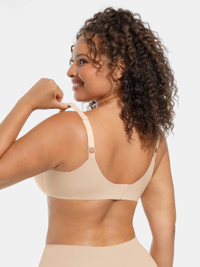 Adjustable Deep V-Neck Underwire Bra