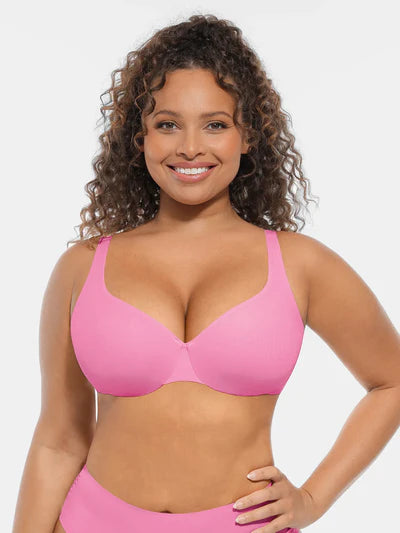Adjustable Deep V-Neck Underwire Bra