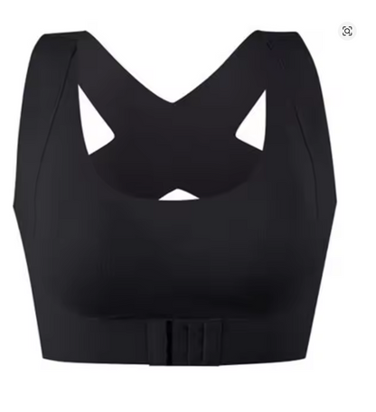 Front Closure Cross-Back Wireless Posture Bra